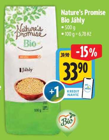 Nature's Promise Bio Jáhly, 500 g 
