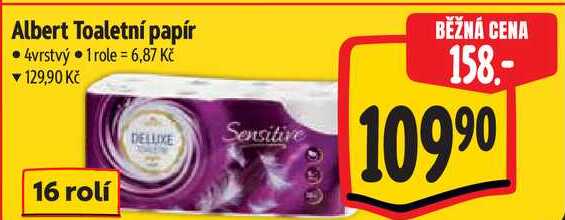 Albert Toaletní papír, 16 rolí