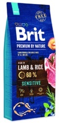Granule pro psy Brit Premium Sensitive Lamb
