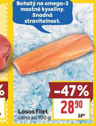 Losos filet cena za 100 g
