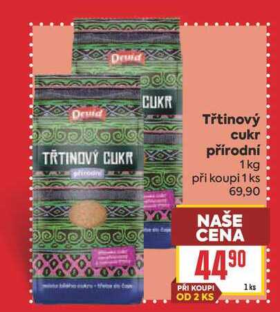 Třtinový cukr přírodní 1 kg 