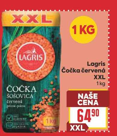 Lagris Čočka červená XXL 1 kg