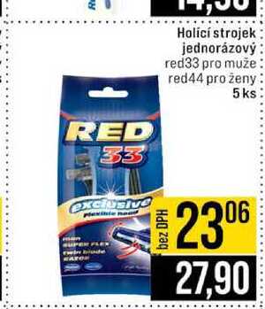 Holicí strojek jednorázový red33 pro muže red44 pro ženy 5ks