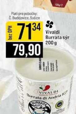 Vivaldi Burrata sýr 200g 
