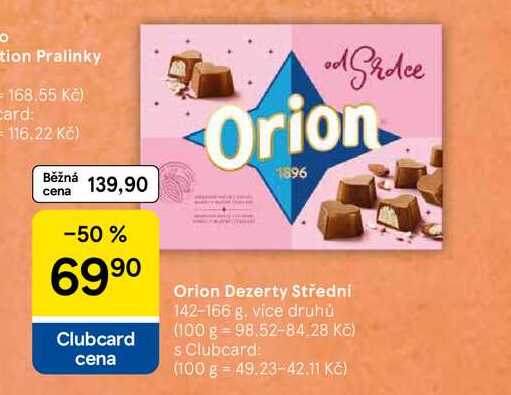Orion Dezerty Střední, 142-166 g