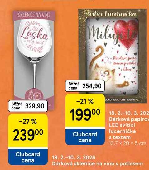 Dárková sklenice na víno s potiskem