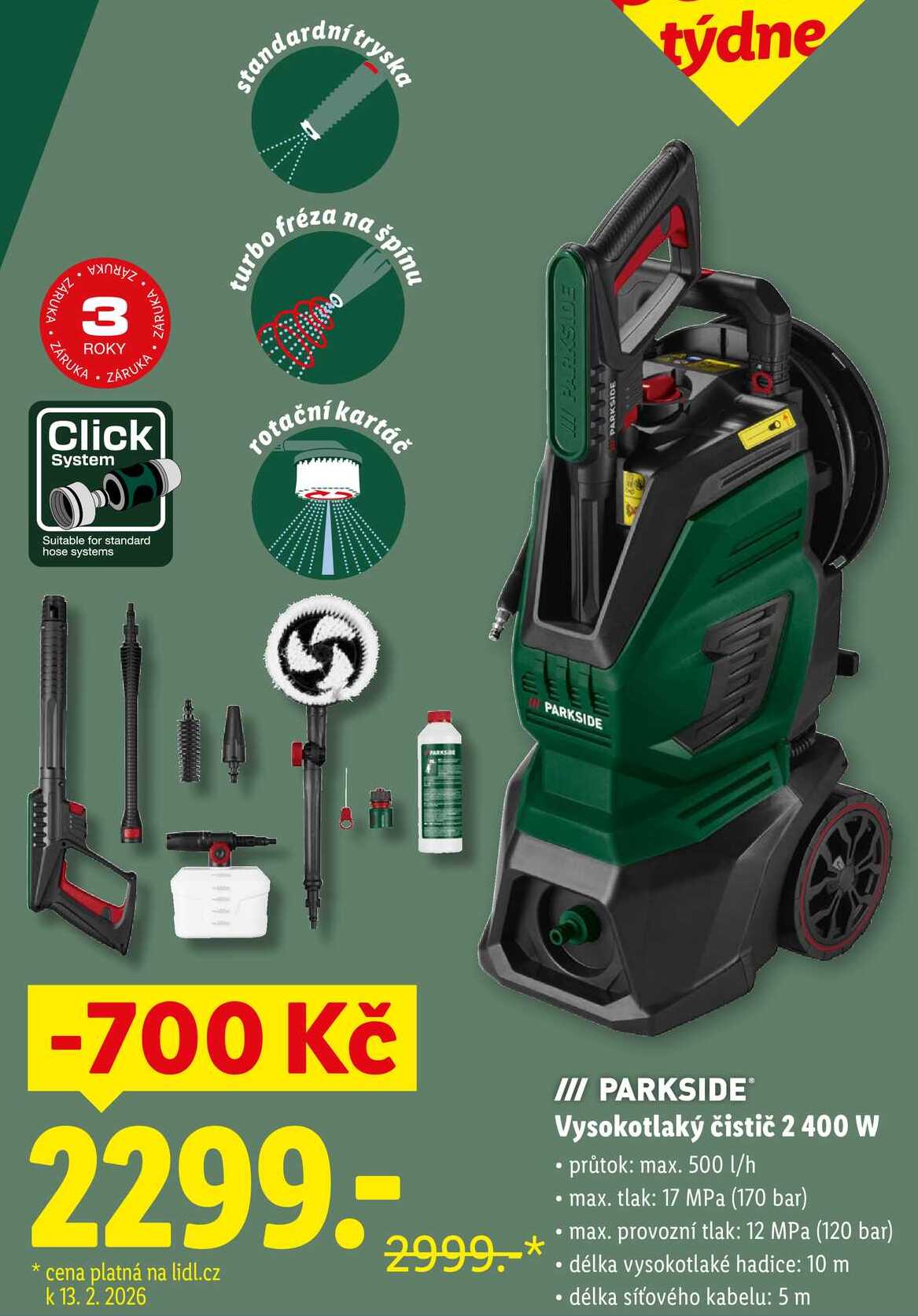 Vysokotlaký čistič 2 400 W 