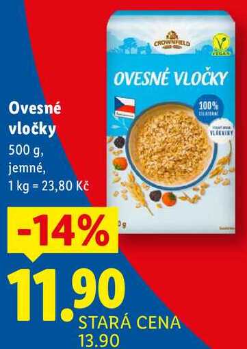 Ovesné vločky, 500 g