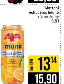 Mattoni ochucená Imuno různé druhy 0,5l