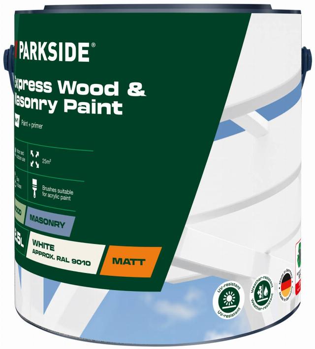 PARKSIDE Expresní krycí barva 2v1 bílá