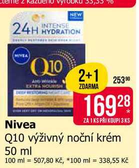 Nivea Q10 výživný noční krém 50 ml
