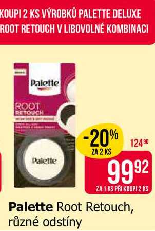 Palette Root Retouch, různé odstíny 