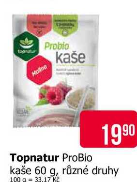 Topnatur ProBio kaše 60 g, různé druhy 