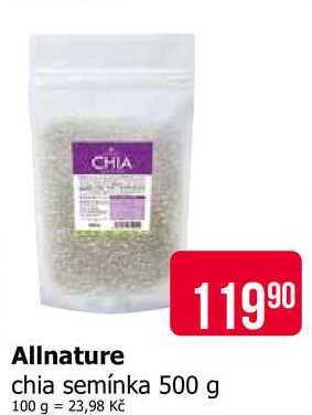 Allnature chia semínka 500 g