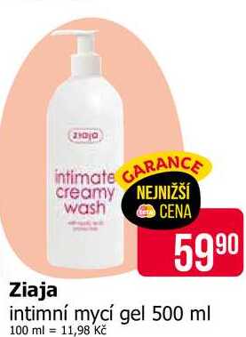 Ziaja intimní mycí gel 500 ml