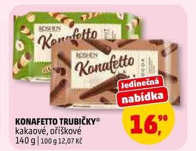 KONAFETTO TRUBIČKY, 140 g