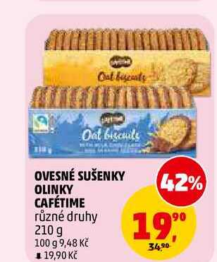 OVESNÉ SUŠENKY OLINKY CAFÉTIME, 210 g