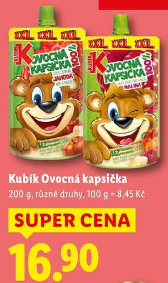 Kubík Ovocná kapsička, 200 g