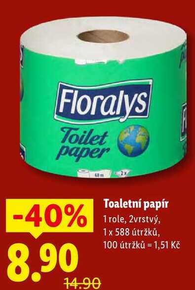 Toaletní papír, 1 role