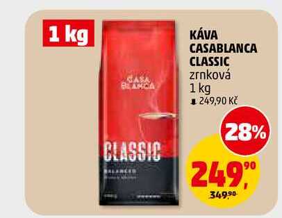 KÁVA CASABLANCA CLASSIC zrnková, 1 kg