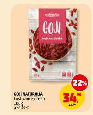 GOJI NATURALIA kustovnice čínská, 100 g
