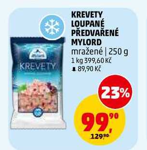 KREVETY LOUPANÉ PŘEDVAŘENÉ MYLORD, 250 g