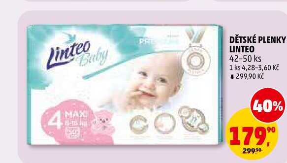 DĚTSKÉ PLENKY LINTEO, 42-50 ks