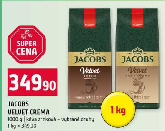 JACOBS VELVET CREMA 1000 g