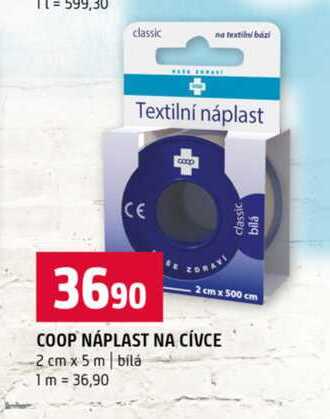 COOP NÁPLAST NA CÍVCE 1 m