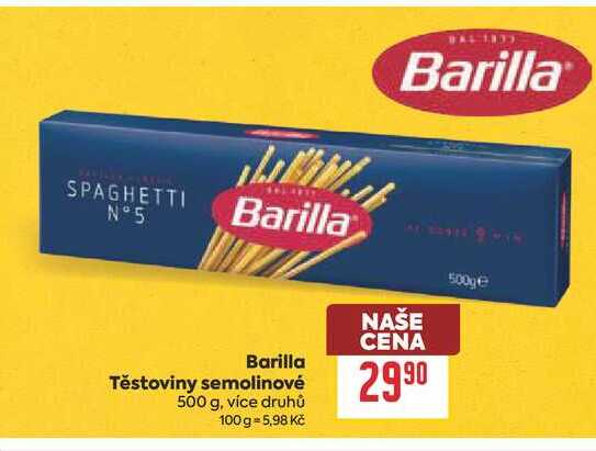 Barilla Těstoviny semolinové 500 g