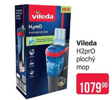 Vileda H2prO plochý mop