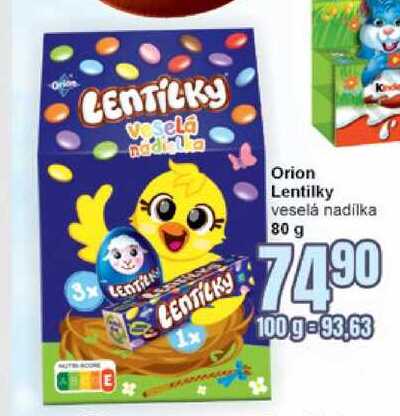 Orion Lentilky veselá nadílka 80 g