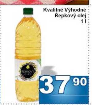 Kvalitně Výhodně Řepkový olej 1l