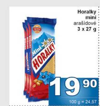 Horalky mini arašídové 3 x 27 g 