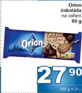 Orion čokoláda na vaření 90 g