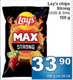 Lay's chips Strong chilli & lime 120 g