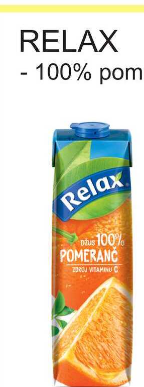 RELAX - 100% pomeranč 1l