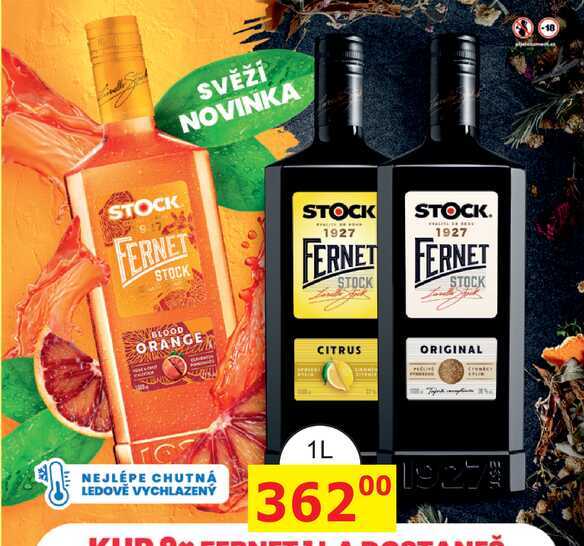 FERNET STOCK BLOOD ORANGE 1L