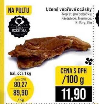 Uzené vepřové ocásky 100g