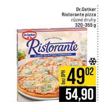 Dr.Oetker Ristorante pizza různé druhy 320-355 g