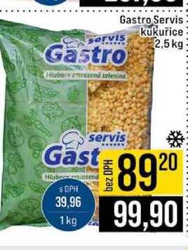 Gastro Servis kukuřice 2,5 kg 