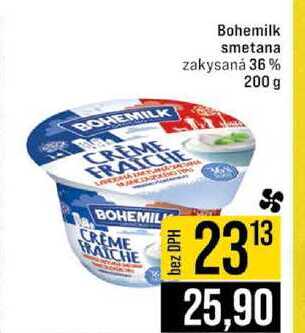 Bohemilk smetana zakysanȧ 36% 200 g