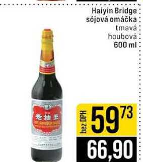 Haiyin Bridge sójová omáčka tmavá houbová 600 ml