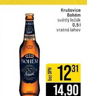 Krušovice Bohém světlý ležák 0.5l