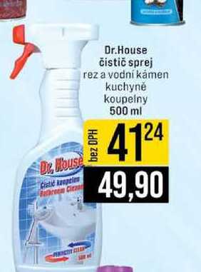 Dr.House čistič sprej rez a vodní kámen kuchyně koupelny 500 ml