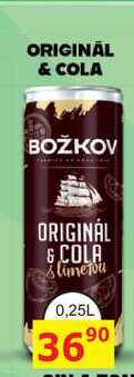 BOŽKOV ORIGINÁL & COLA 0,25L míchaný nápoj