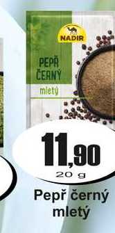 Pepř černý mletý 20 g