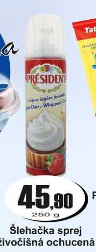 Šlehačka sprej živočišná ochucená 250 g