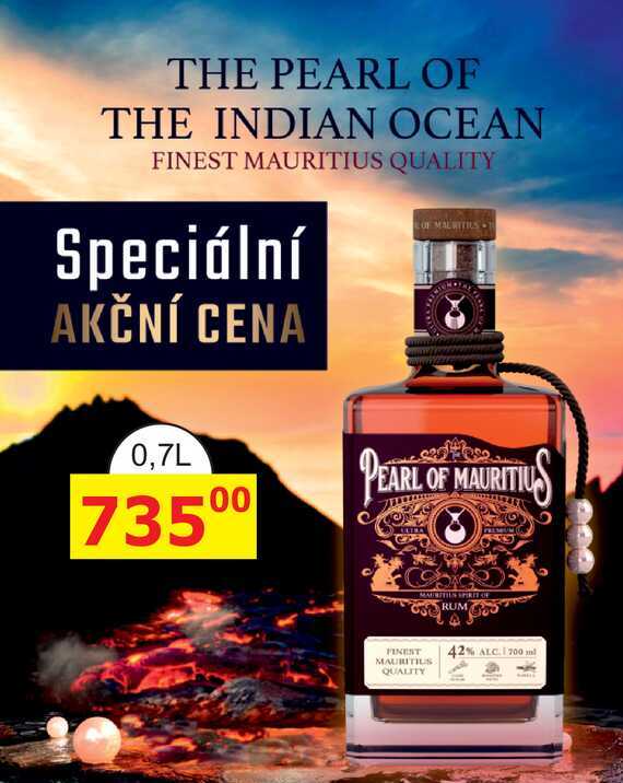 PEARL OF MAURITIUS FINEST MAURITIUS QUALITY RUM 42% 0,7l