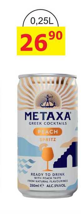 METAXA PEACH SPRITZ 250ml